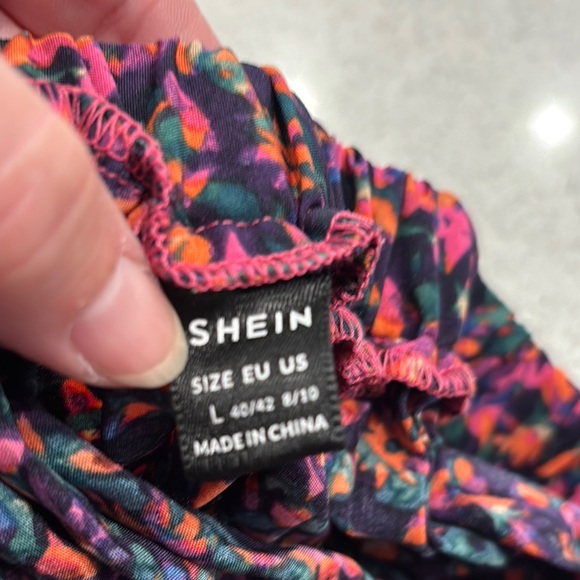 SHEIN Red Pink Pleated A-Line Maxi Skirt for Cocktail - Picture 2 of 4